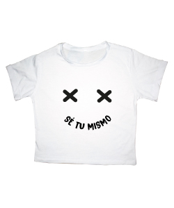 Crop Top Sé tu mismo, 𝗧𝗔𝗟𝗟𝗔 Única 𝗠𝗔𝗧𝗘𝗥𝗜𝗔𝗟